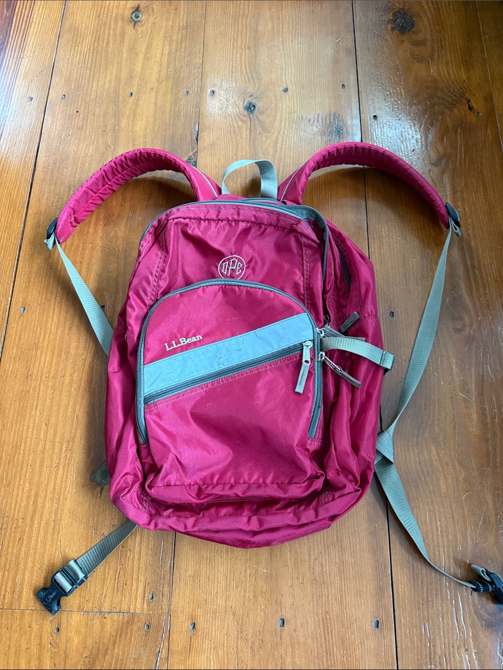 LLBEAN backpack red